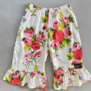 Matilda Jane Hammond Bay Delilah Floral Ruffle Pants Size 6
